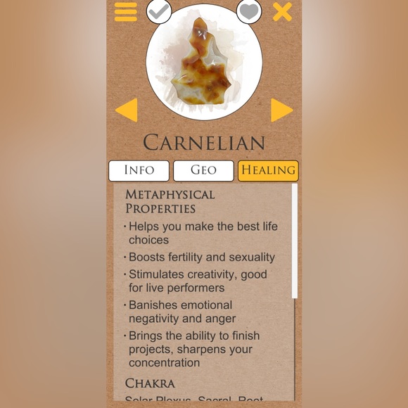 Raw Carnelian with copper - Picture 2 of 2